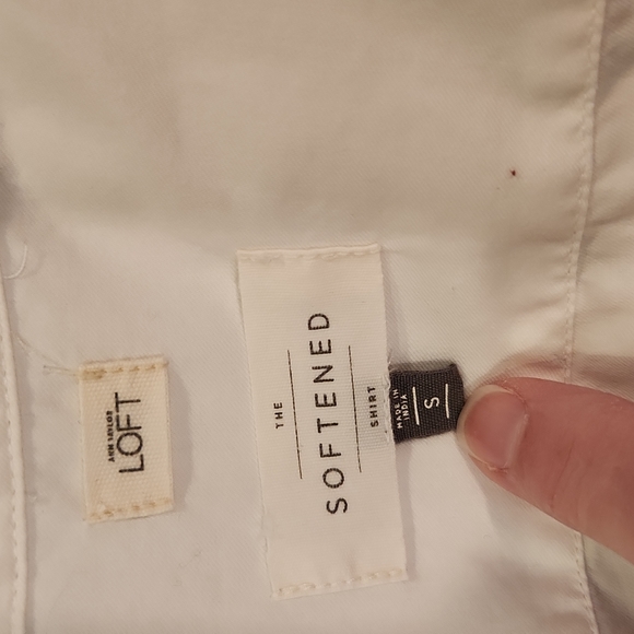 LOFT brand white button down shirt - Picture 5 of 7